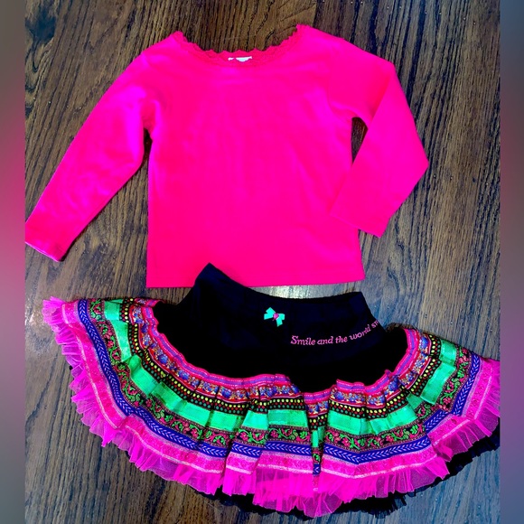 Mim-Pi Twirly Skirt & Top Set 3/4 - Picture 2 of 5